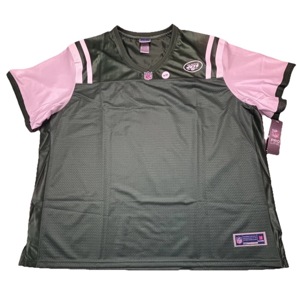 New York Jets Pro Line Women's Team NFL Jersey Blank Football NY Size 4XL NEW